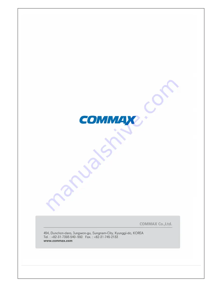 Commax CVN-0430F User Manual Download Page 122