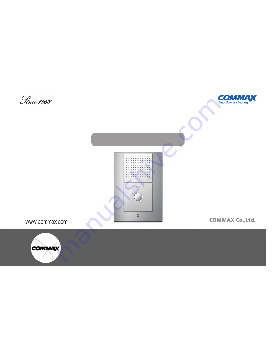 Commax DR-2L User Manual Download Page 1