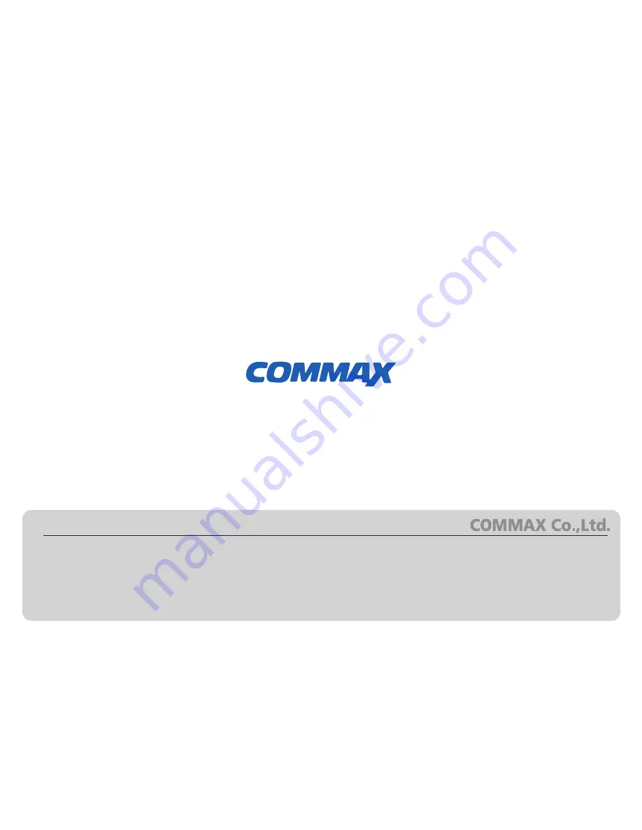 Commax DR-2L Скачать руководство пользователя страница 8