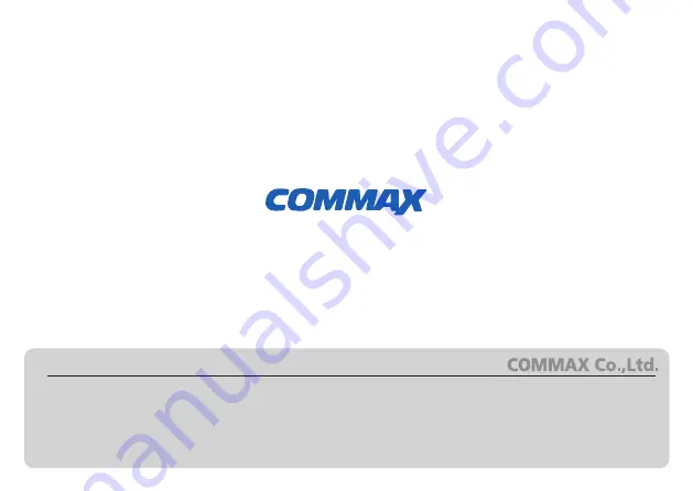 Commax DRC-40KA User Manual Download Page 11