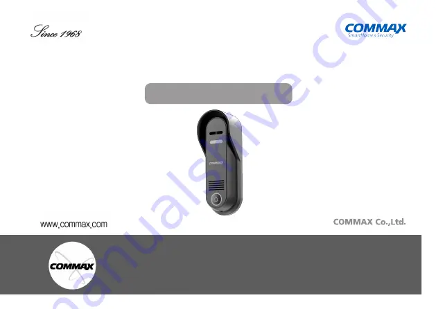 Commax DRC-4CPHD User Manual Download Page 1