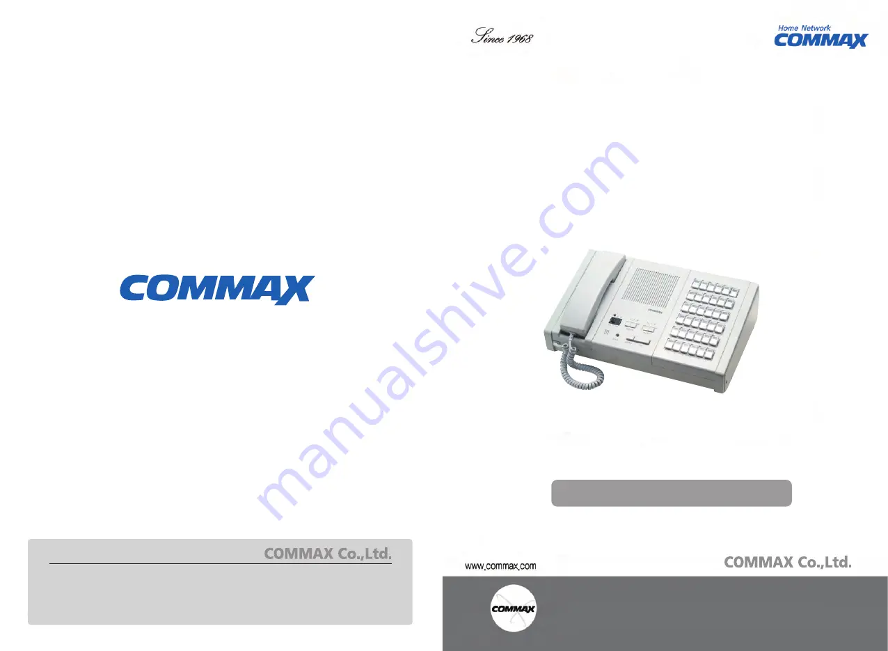 Commax JNS-36 User Manual Download Page 1