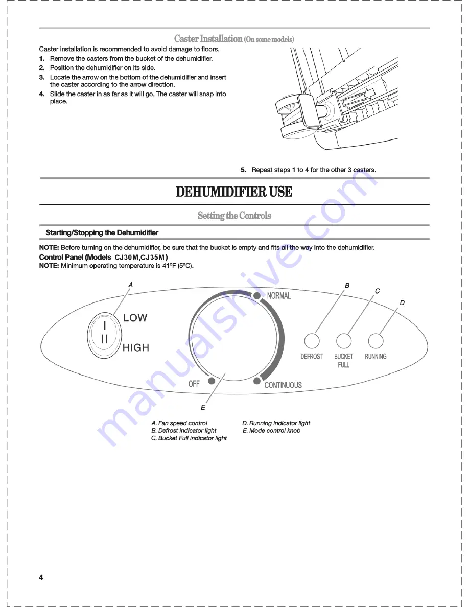 commercial cool CJ30M Use & Care Manual Download Page 4