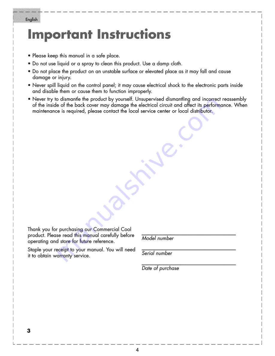 commercial cool CPN 10XCJ-BE User Manual Download Page 4