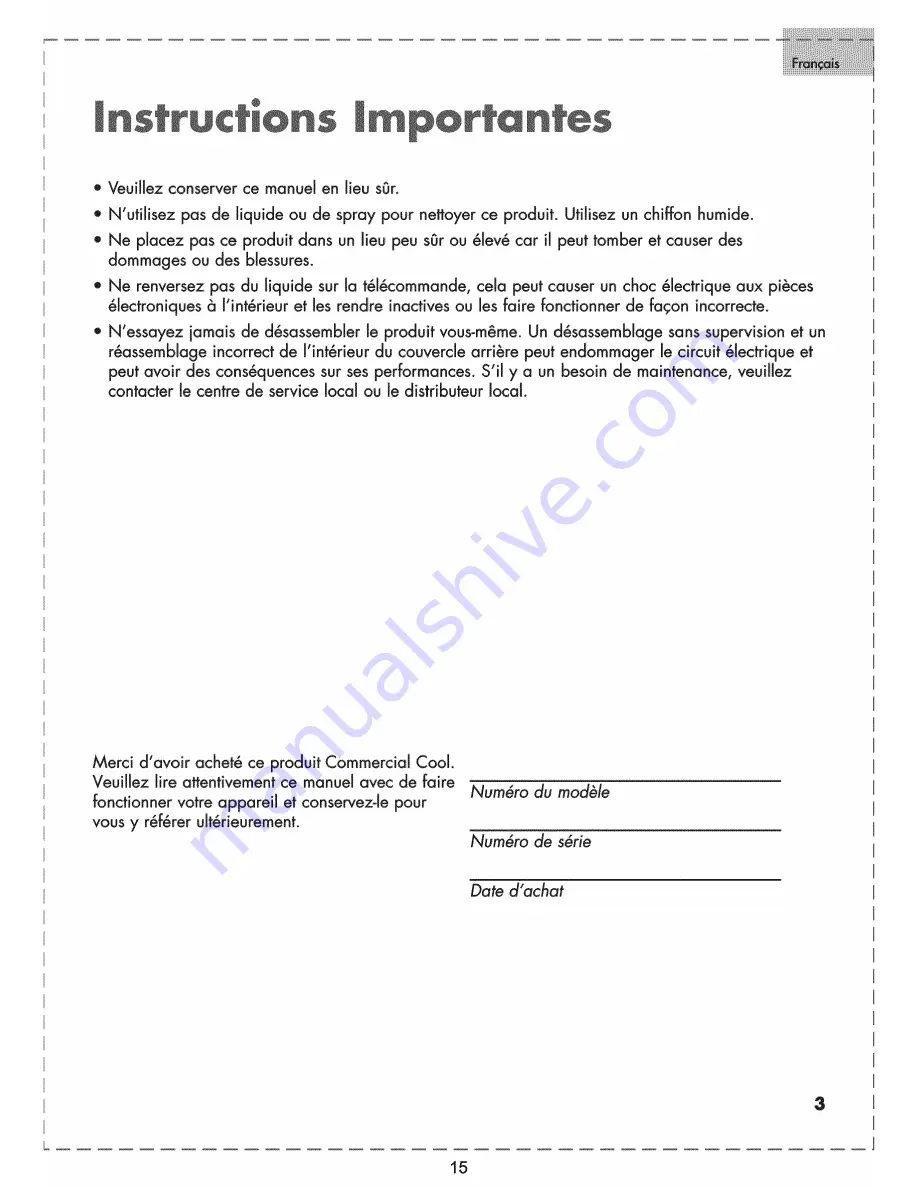 commercial cool CPN 10XCJ-BE User Manual Download Page 15