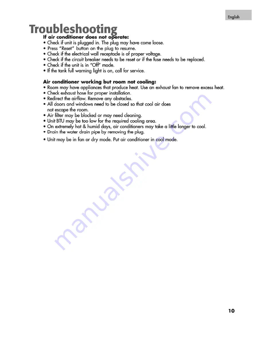 commercial cool CPR09XC7 User Manual Download Page 11