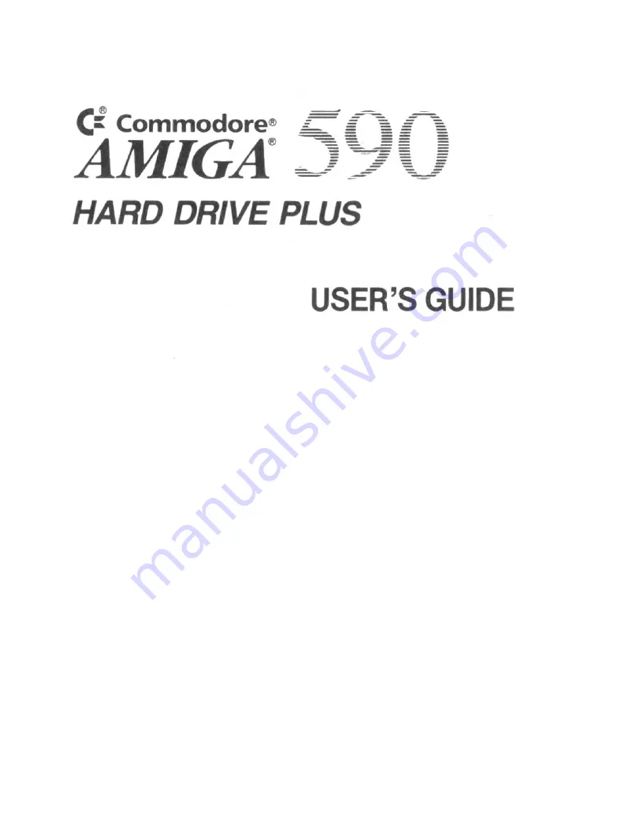 Commodore Amiga AS90 Hard Drive Plus User Manual Download Page 3