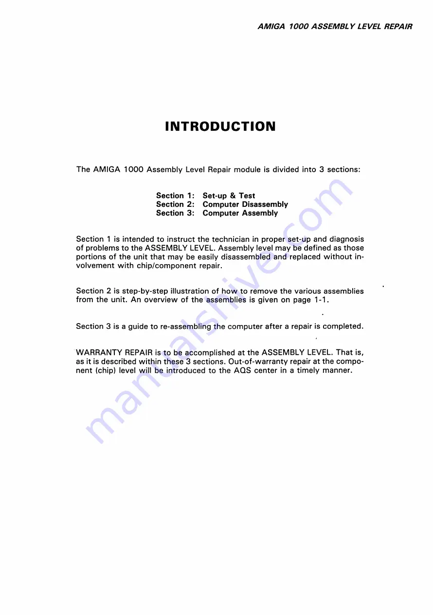 Commodore Amiga Technical Manual Download Page 3