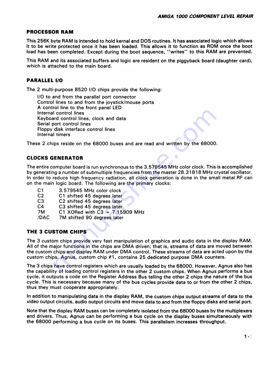 Commodore Amiga Technical Manual Download Page 32