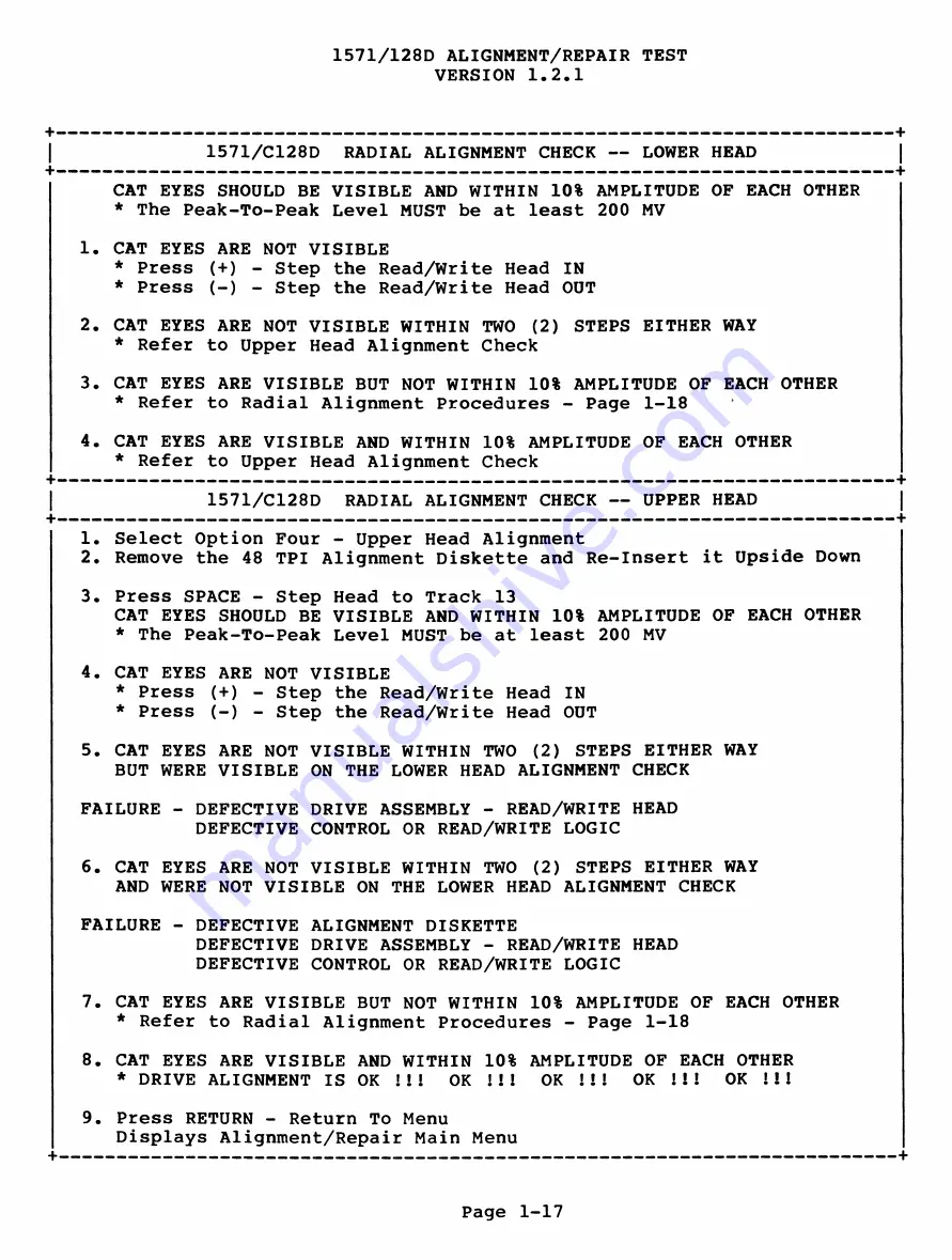 Commodore C128D Diagnostic Manual Download Page 27