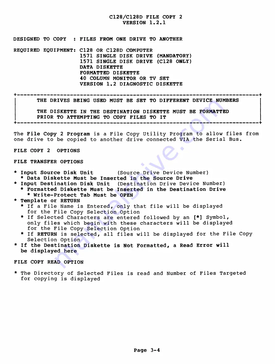 Commodore C128D Скачать руководство пользователя страница 54