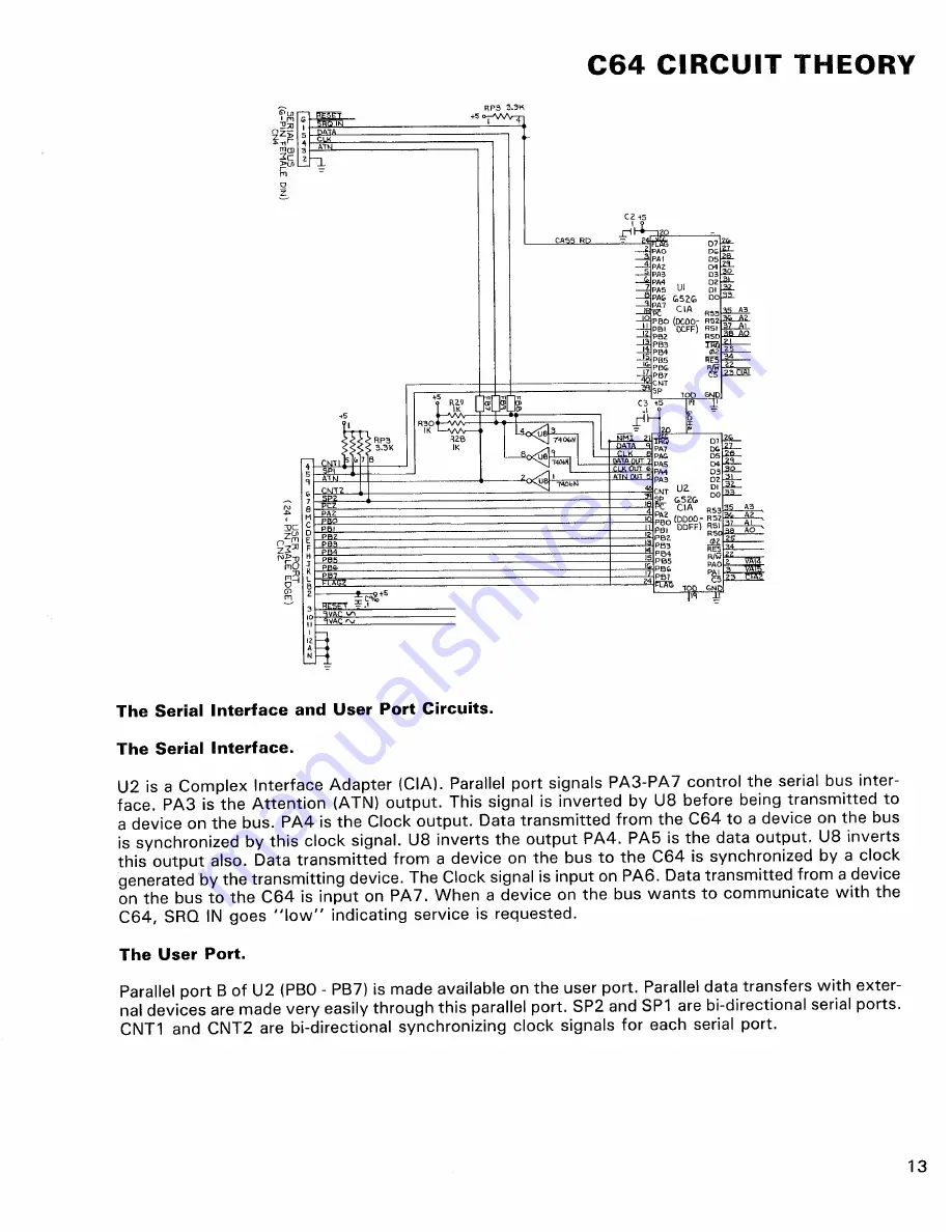 Commodore C64 Service Manual Download Page 15