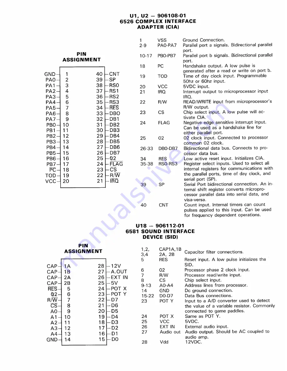 Commodore C64 Service Manual Download Page 23