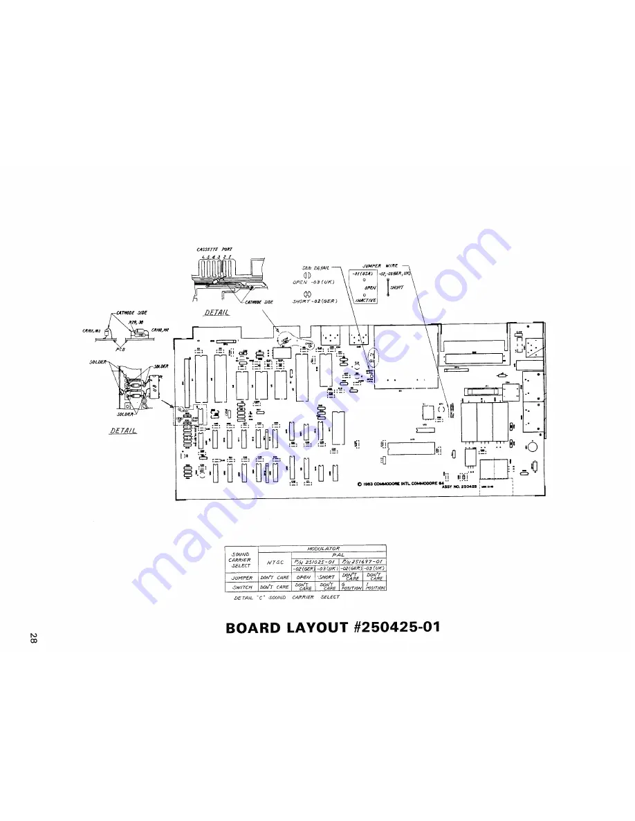 Commodore C64 Service Manual Download Page 34