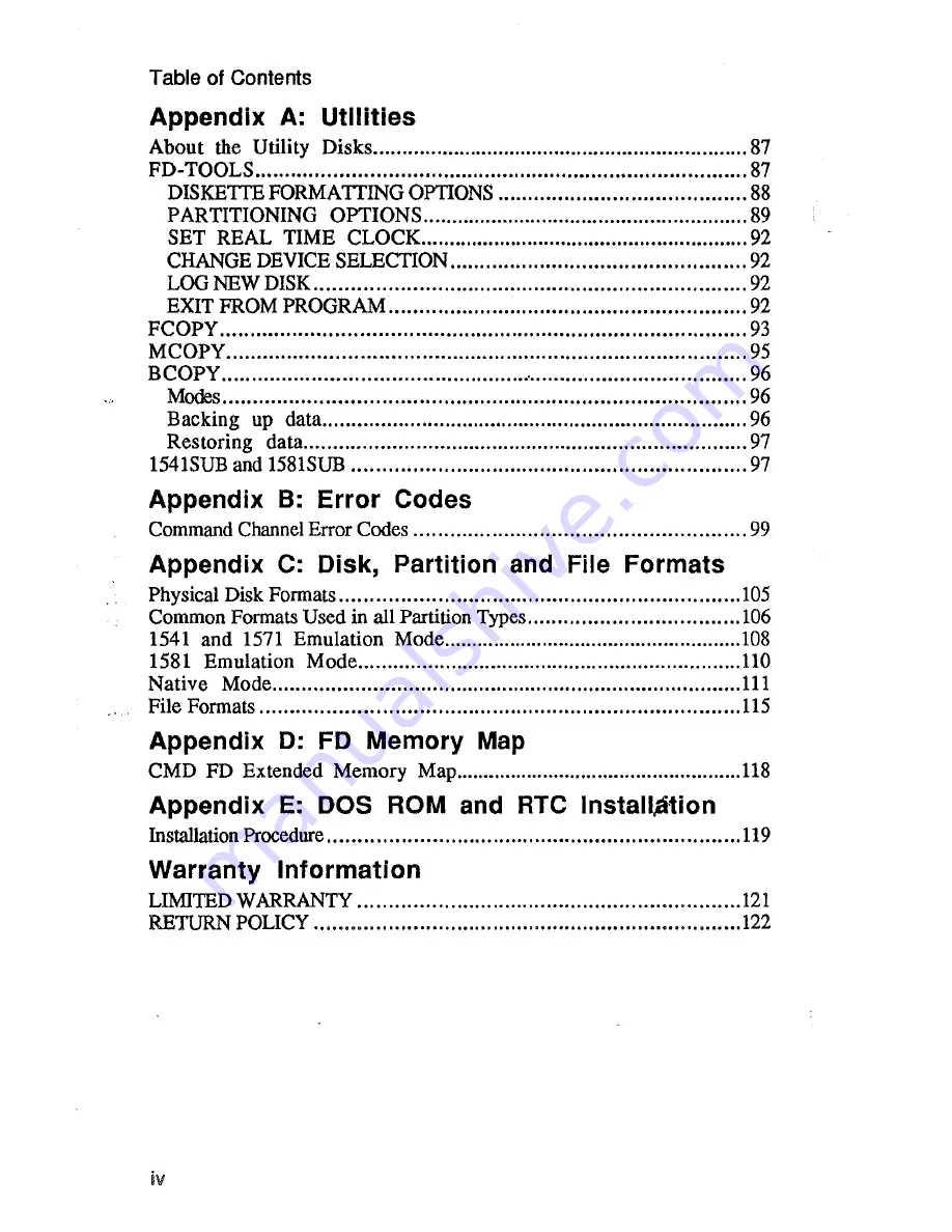 Commodore FD-4000 User Manual Download Page 6