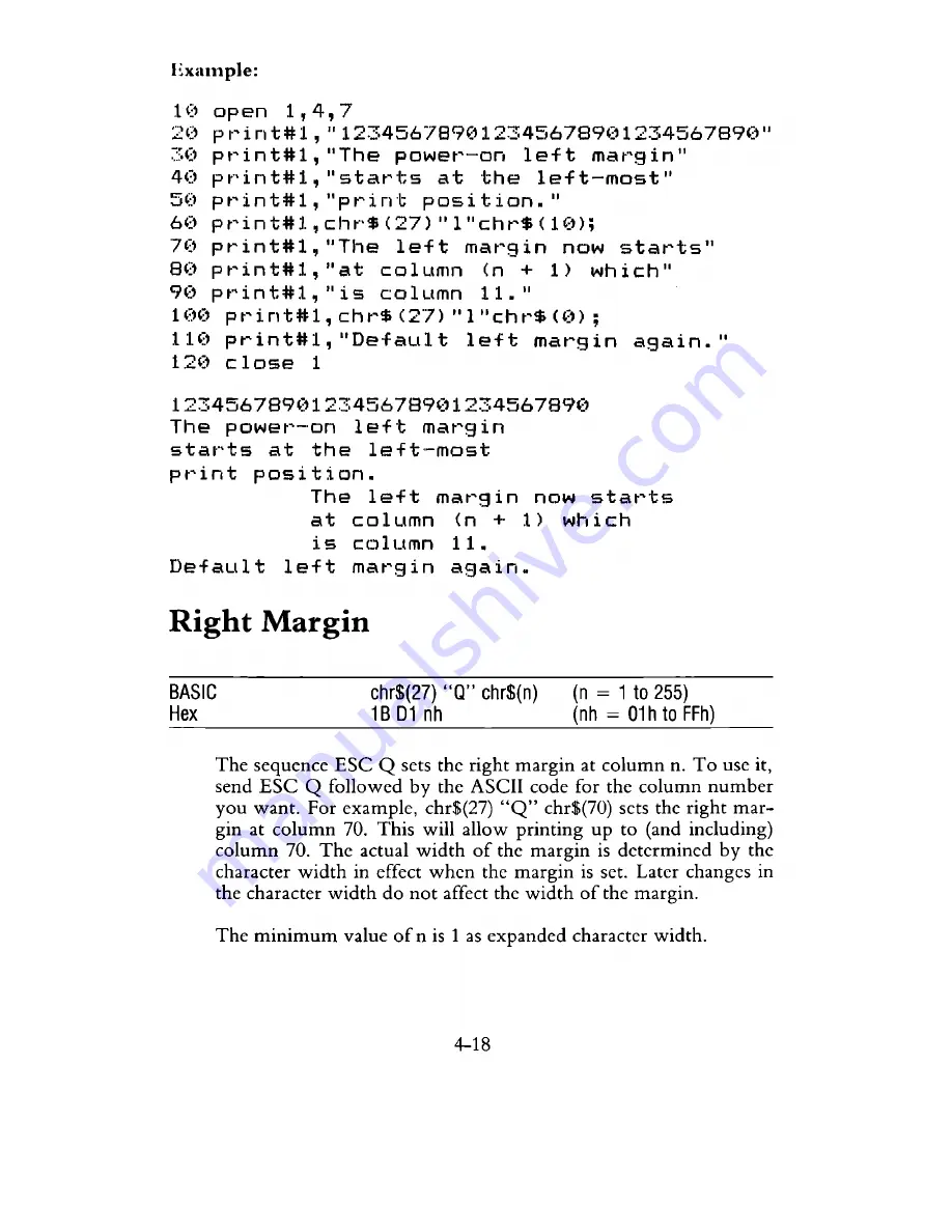 Commodore MPS 1200 User Manual Download Page 100