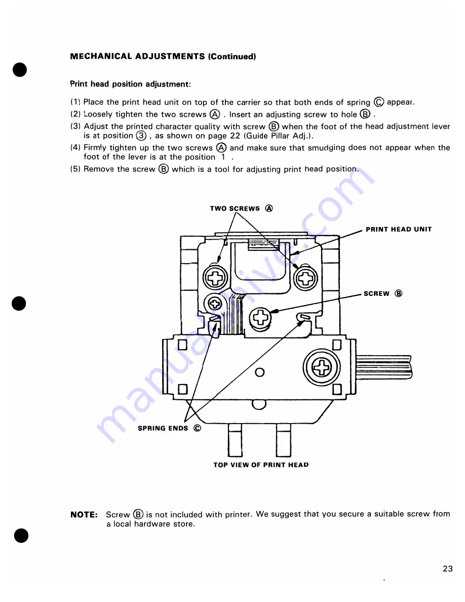 Commodore MPS-801 Service Manual Download Page 26