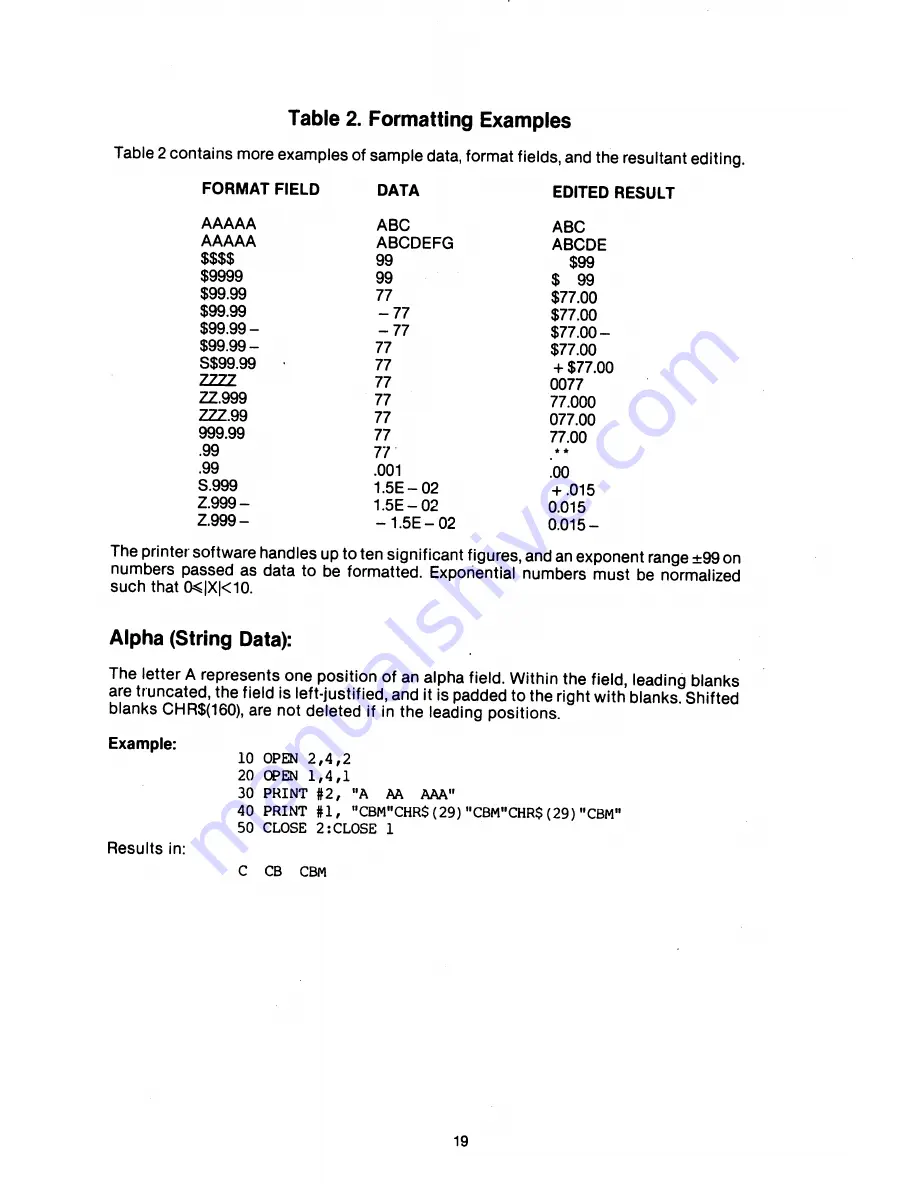 Commodore MPS-802 Скачать руководство пользователя страница 24