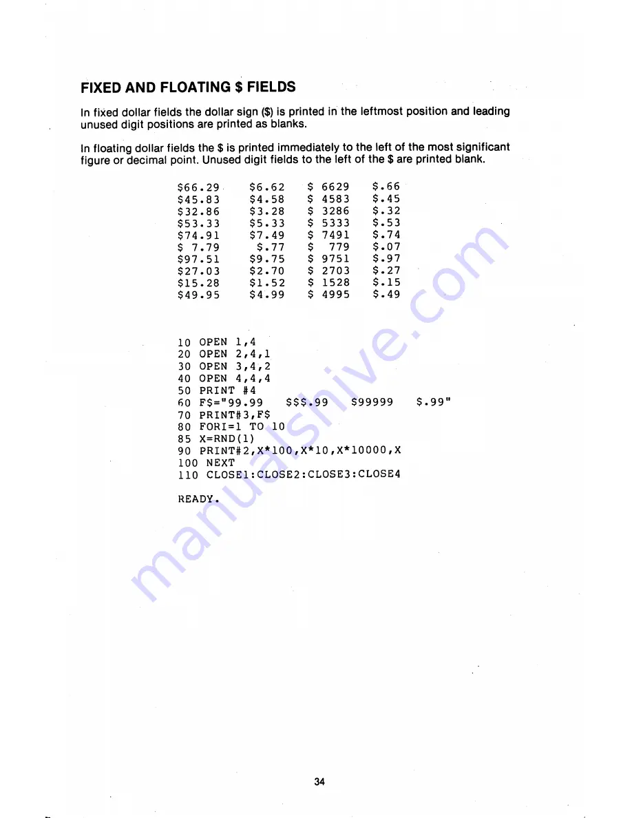 Commodore MPS-802 User Manual Download Page 39