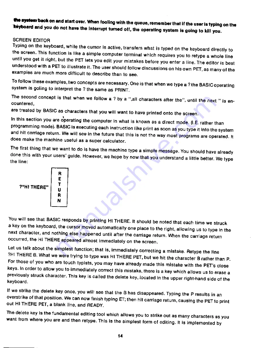 Commodore PET 2001-8 User Manual Download Page 19