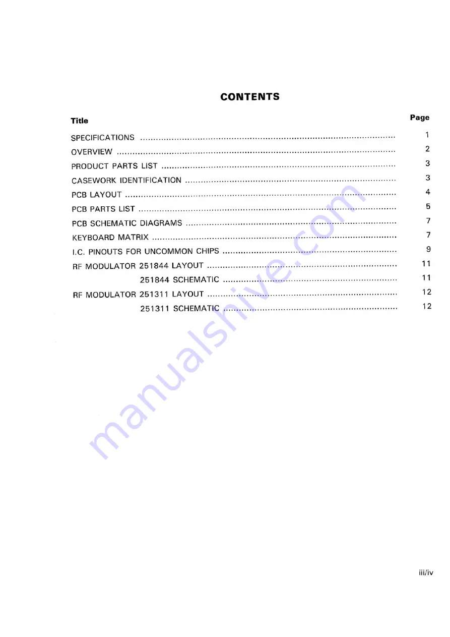 Commodore Plus 4 Service Manual Download Page 2