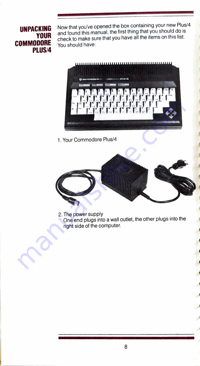 Commodore Plus/4 Unpacking And Setting Up Download Page 2