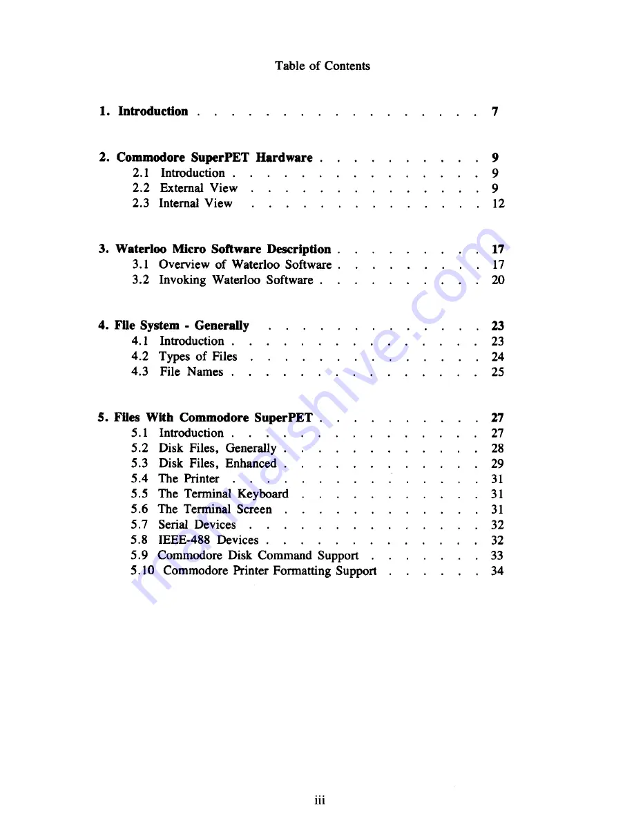 Commodore SuperPET User Manual Download Page 3