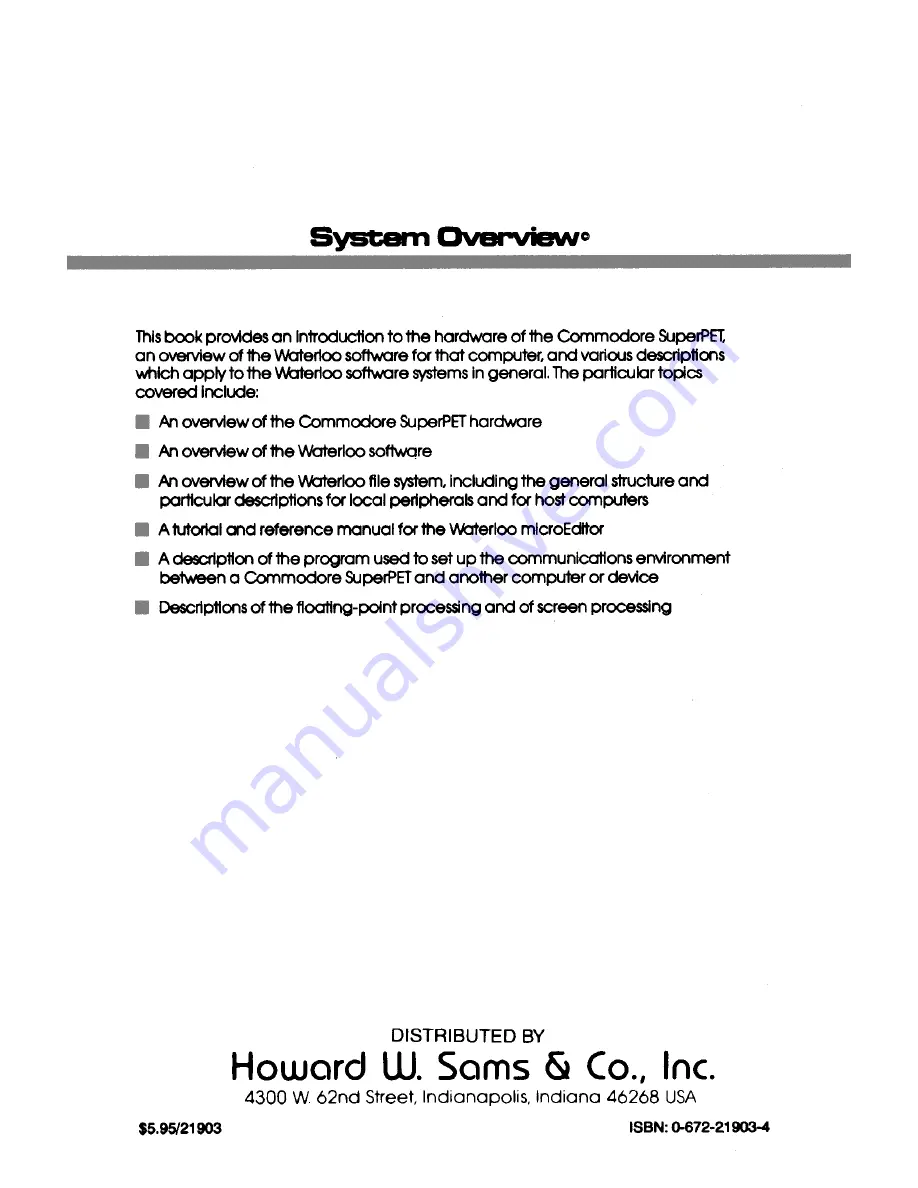 Commodore SuperPET User Manual Download Page 61