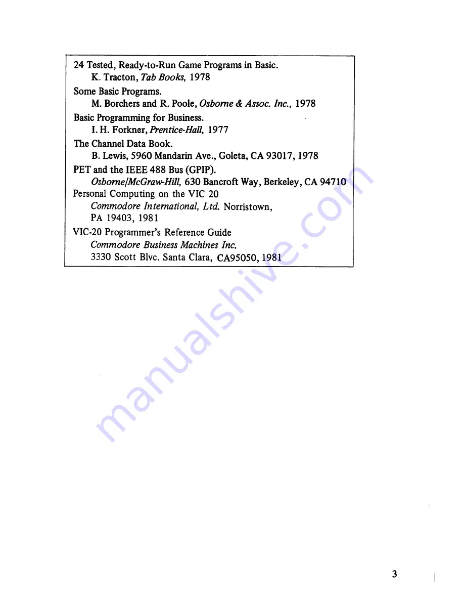 Commodore vic-1540 User Manual Download Page 10