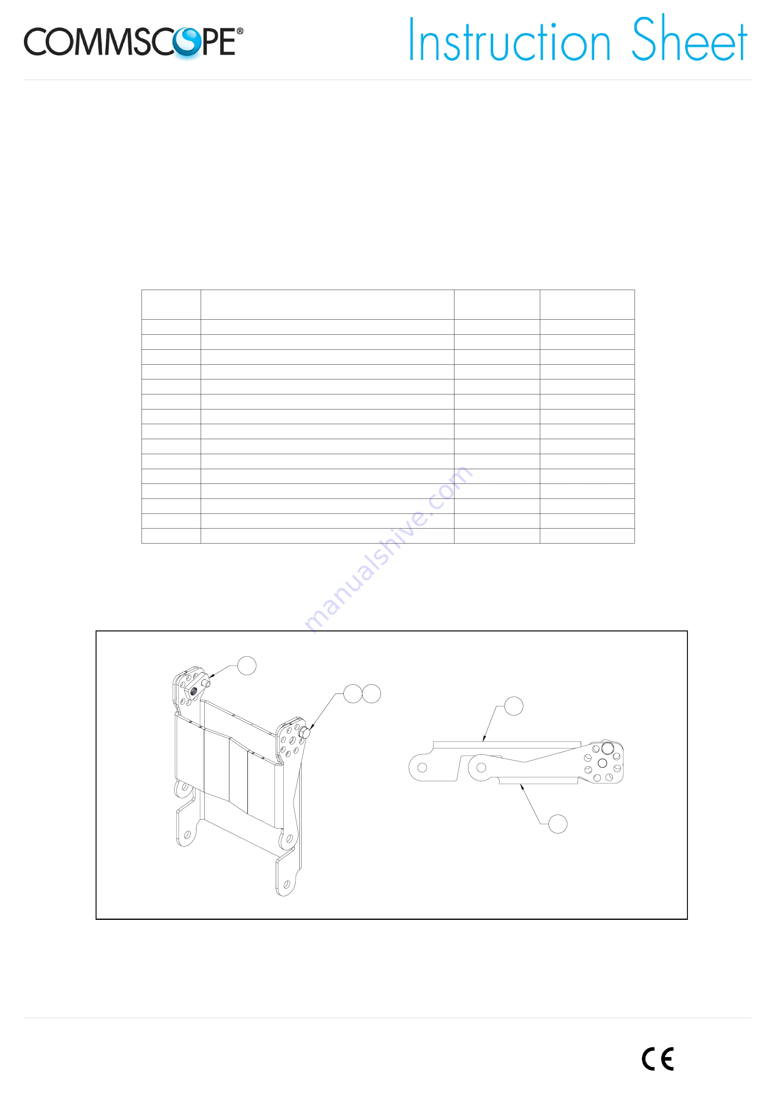 CommScope 639849 Instruction Sheet Download Page 1