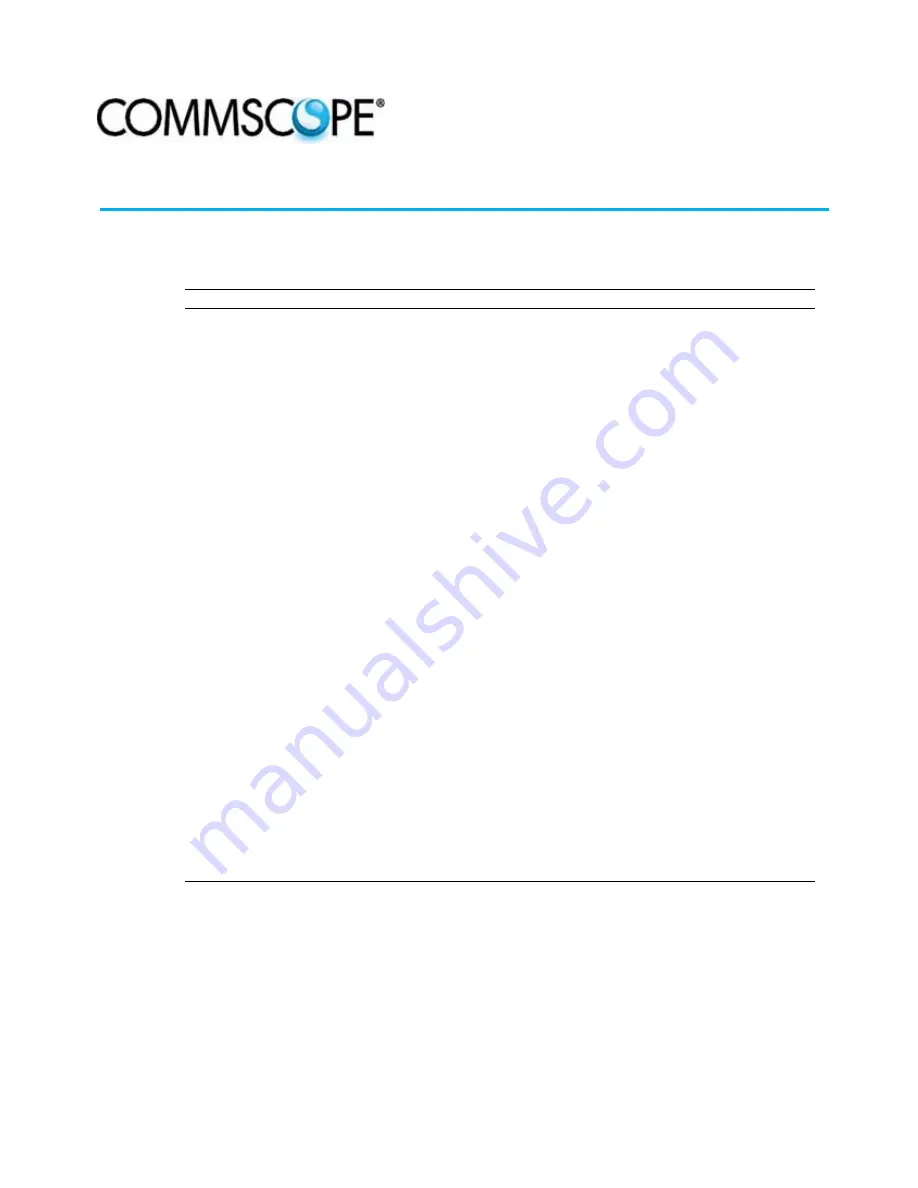 CommScope FL1000 User Manual Download Page 1