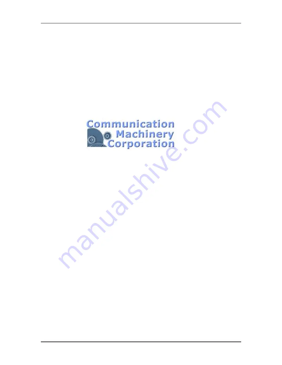 Communication Machinery Corporation EmulationEngine 11a/b/g User Manual Download Page 18