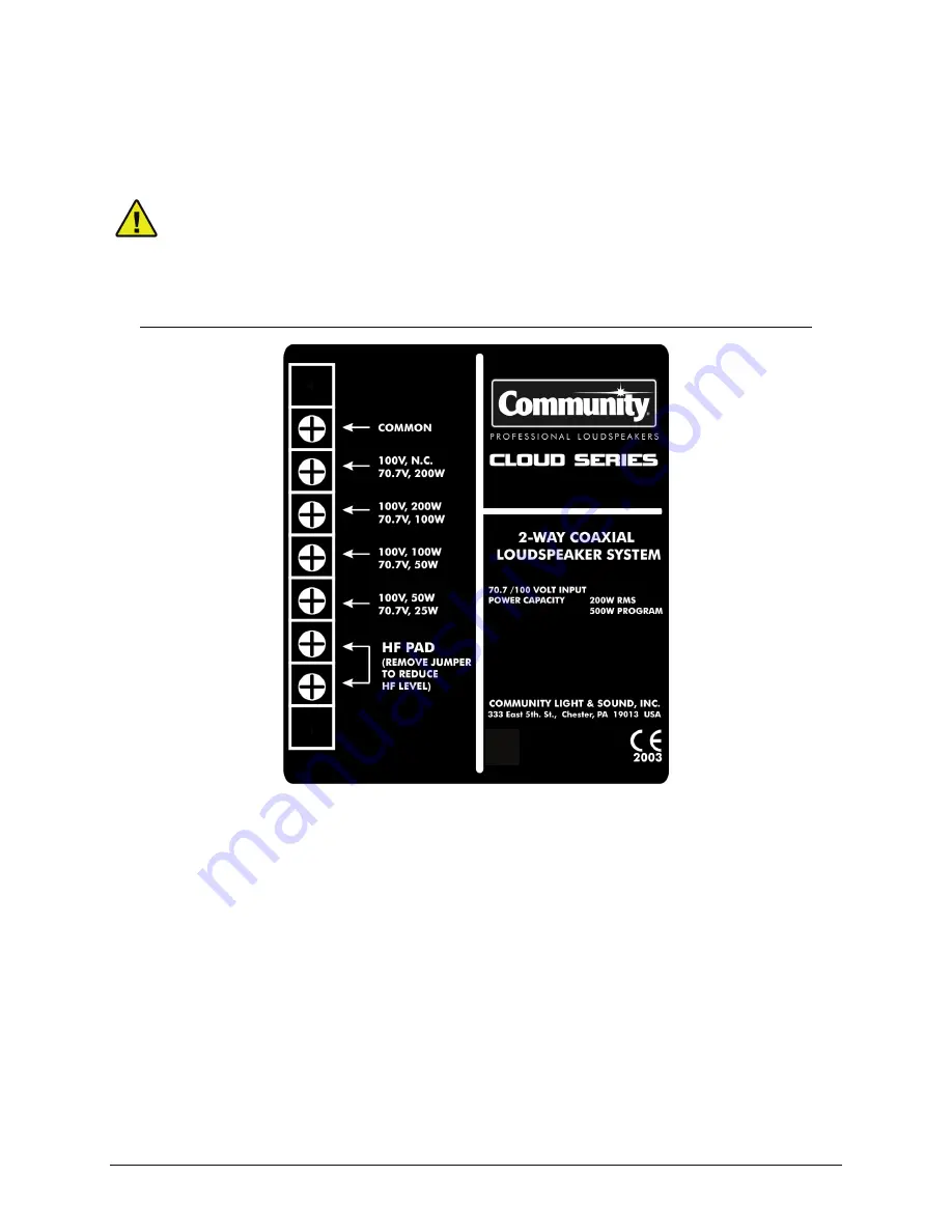 Community Cloud1266 Installation And Operation Manual Download Page 17