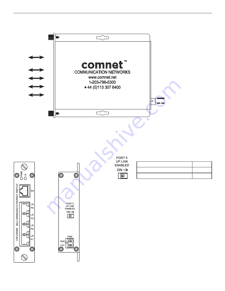 Comnet CNFE5SMS Installation And Operation Manual Download Page 2