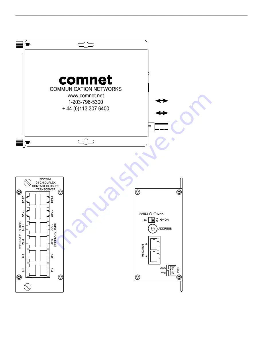 Comnet FDC24NL Installation And Operation Manual Download Page 2