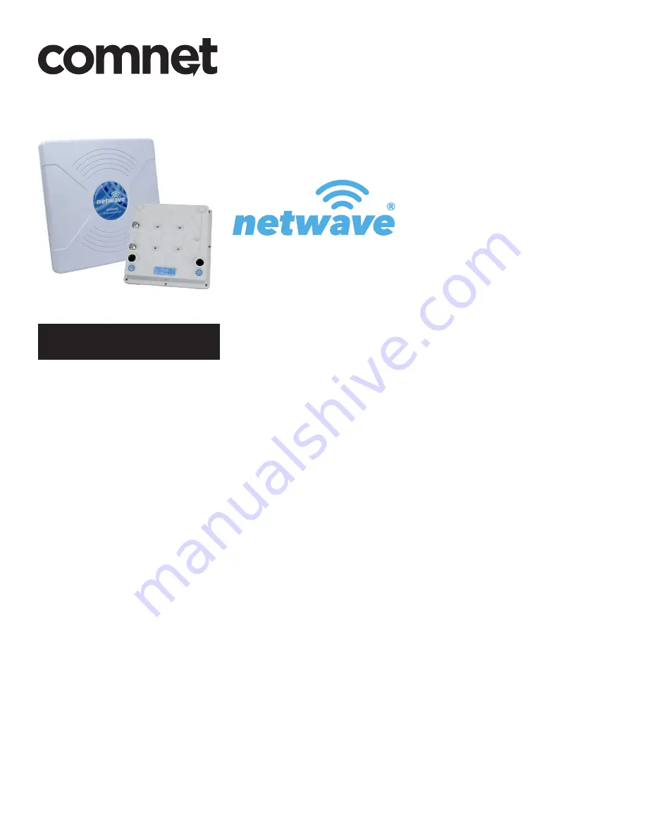 Comnet NetWave NW8 Quick Start Manual Download Page 1