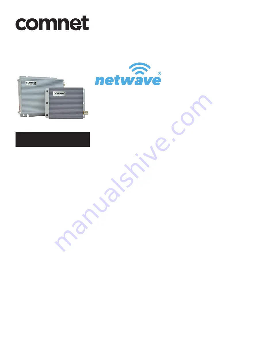 Comnet netwave NWKED Скачать руководство пользователя страница 1