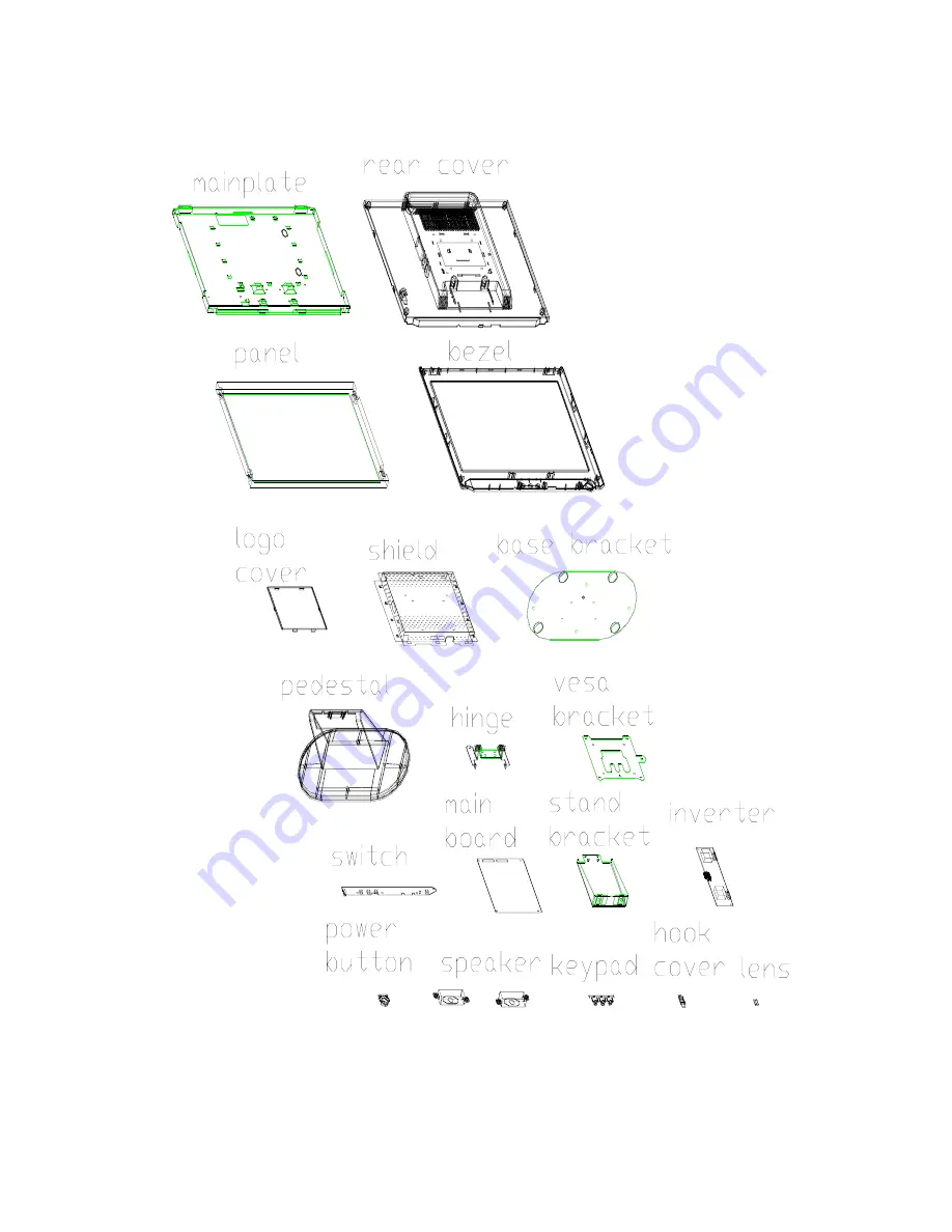 Compaq Flat Panel Monitor tft5017m Service Manual Download Page 73