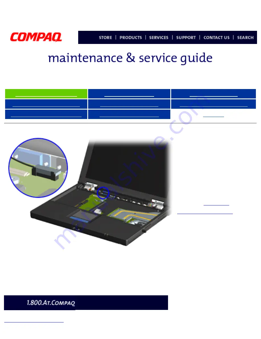 Compaq Presario 300 - Notebook PC Maintenance And Service Manual Download Page 24