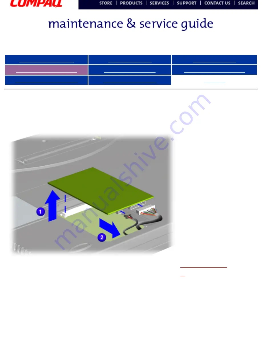 Compaq Presario 300 - Notebook PC Maintenance And Service Manual Download Page 35