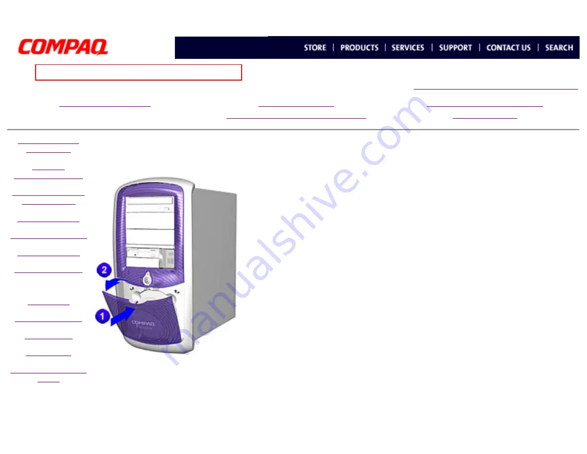 Compaq Presario 5000 Series Maintenance And Service Manual Download Page 96