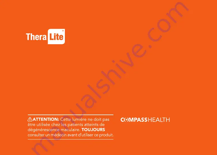 COMPASS HEALTH TheraLite User Manual Download Page 7