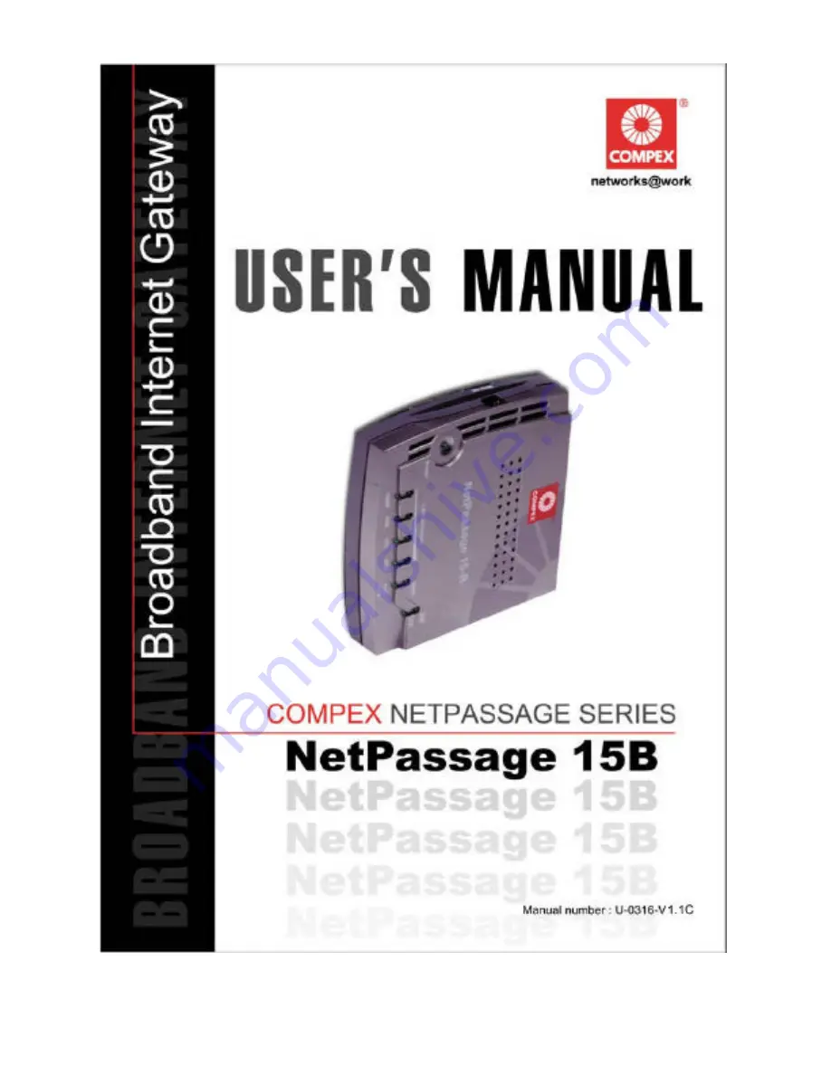 Compex NetPassage 15B User Manual Download Page 1