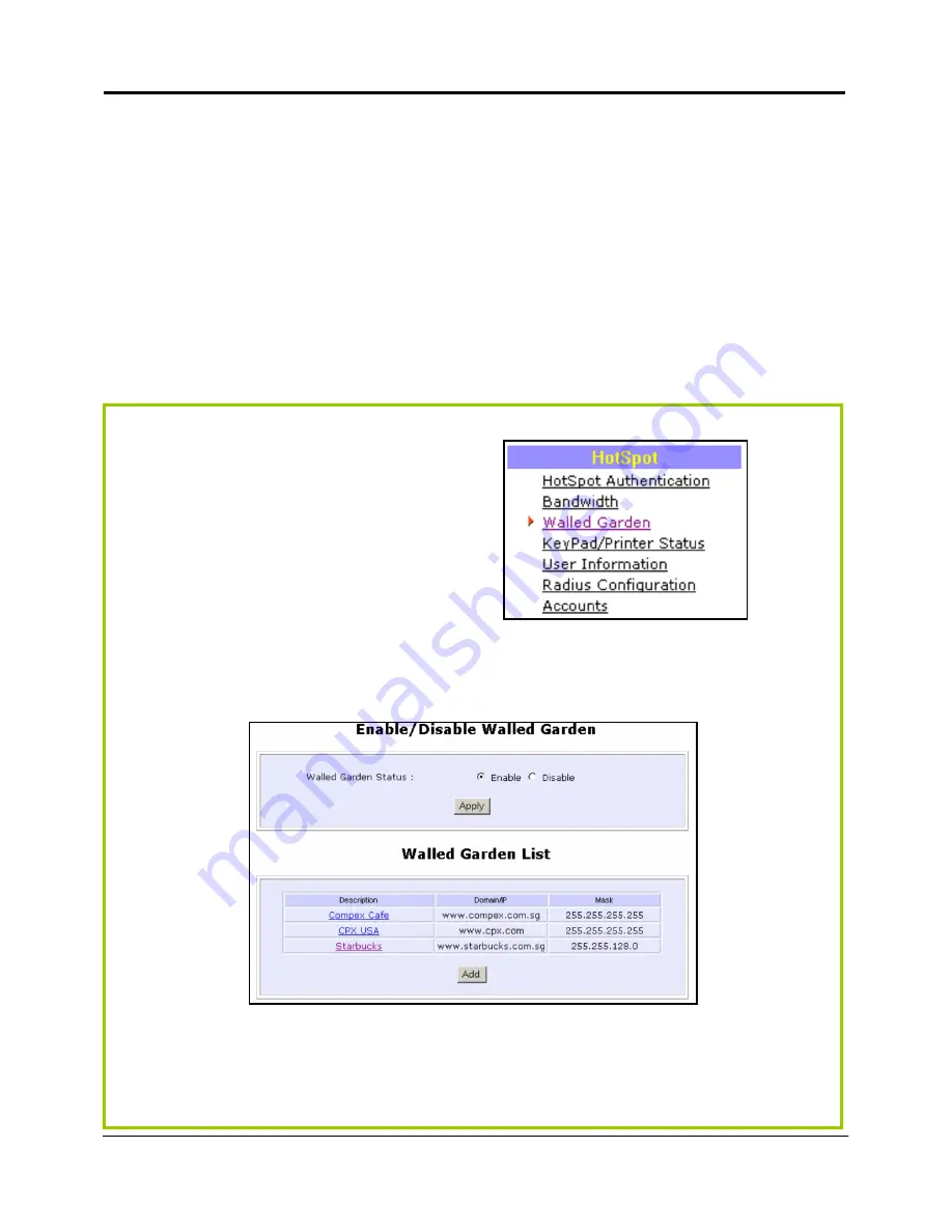 Compex NetPassage 28G Hotspot User Manual Download Page 103