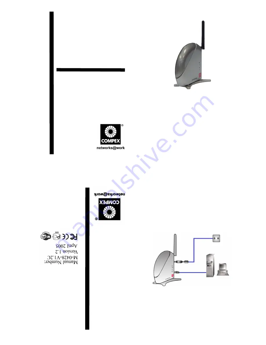 Compex Netpassage WPE54AG Quick Install Manual Download Page 1