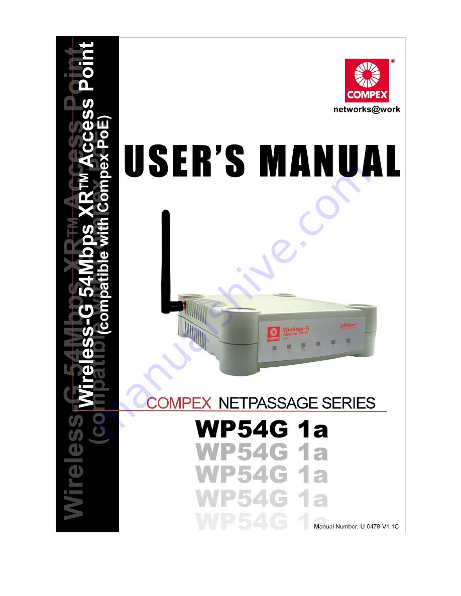 Compex WP54G 1a User Manual Download Page 1