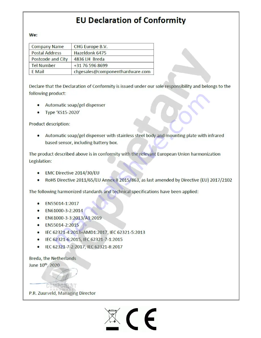 Component Hardware KS15-2020 User Manual Download Page 12