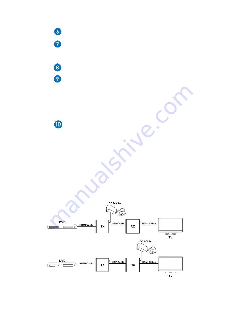 Comprehensive CHE-HDBT2010 User Manual Download Page 9