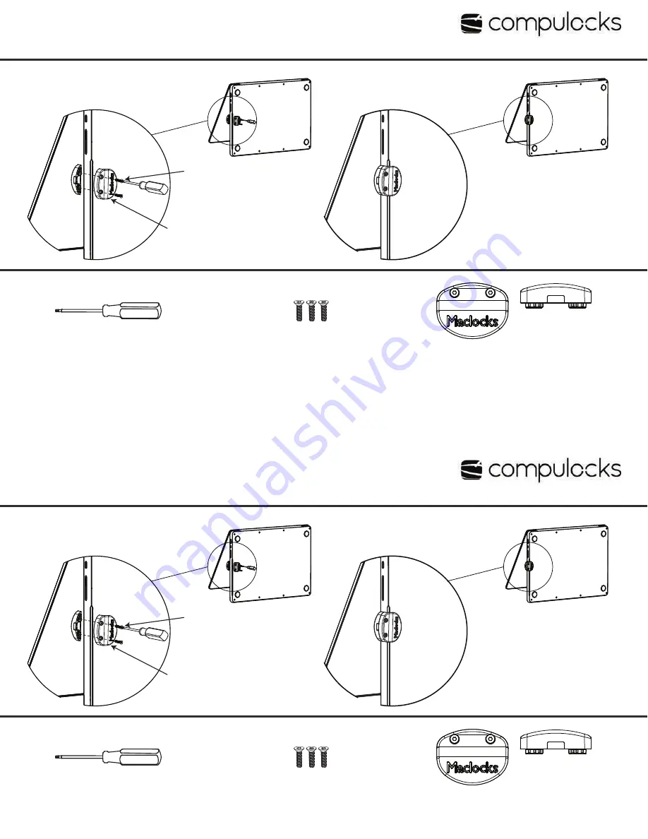 compulocks MBPR14LDG01 Assembly Instructions Download Page 1