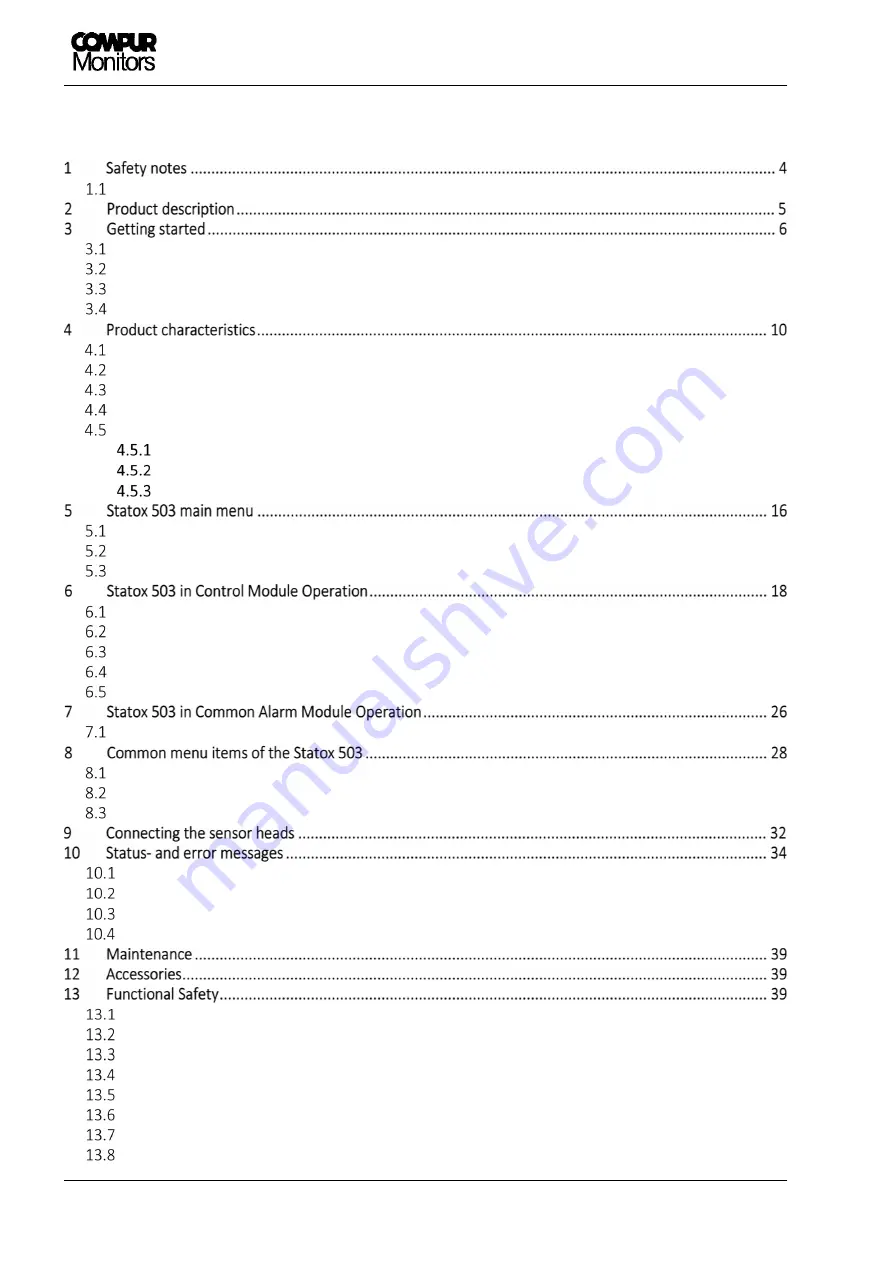 Compur Monitors Statox 503 Manual Download Page 2